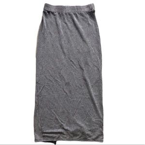 NWOT silence + noise Ribbed Striped Maxi Skirt